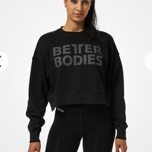Better Bodiez Black Chelsea Crop Top sweater